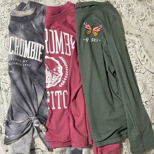 3 long sleeve shirts 5$ each
